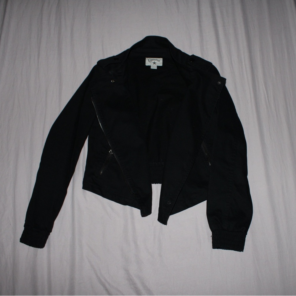 Converse Black Bomber Jacket for Women